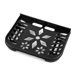 Universal Set Top Box Stand with Remote Holder – Plastic Wall Mount Stand – Black